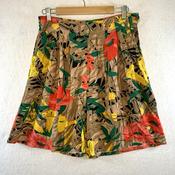 VTG Women 2 pc Set Tank Shorts Sz S Tropical Island Tiki Party Hawaiian Resort‎ - Picture 3 of 16